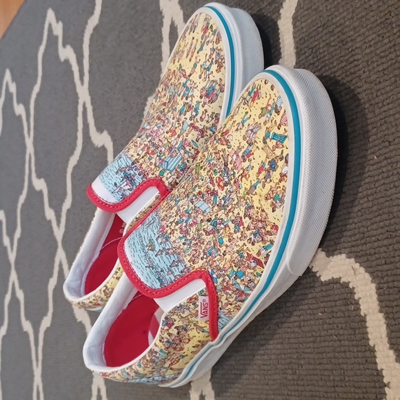 Vans Classic Where's Waldo Slip on Sneakers Limited Edition Women's 10 - Picture 16 of 16